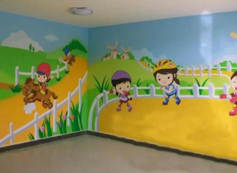 关岭幼儿园墙体彩绘制作流程及注意事项